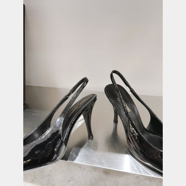 SAINT LAURENT HIGH HEEL LEATHER SHOES