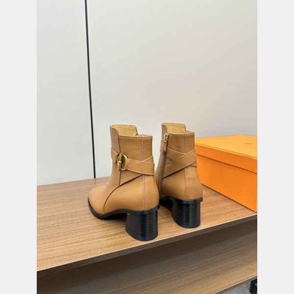 Top Quality Hermes Jill 60 Ankle Leather Boot