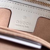 Best Gucci 479197 7 Star GG Supreme Canvas Padlock White Shoulder Bag