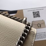 Wholesale Replica Gucci 400249 Dionysus GG Supreme Shoulder White Bag