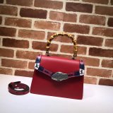 Best Gucci Replicas Lilith Top Handle Bag Leather 453751 Snakeskin Small