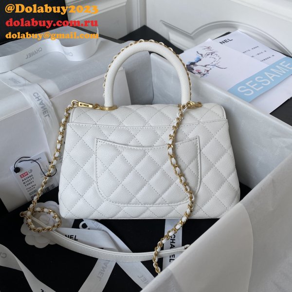 Wholesale Matelasse Top Handle A92990 Designer Bag Caviar 23cm