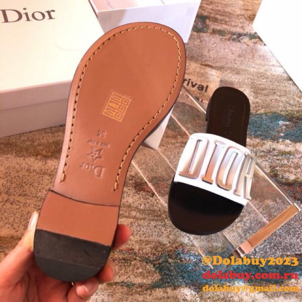 Wholesale Luxury DIOR FALT SLIPPER Top Quality