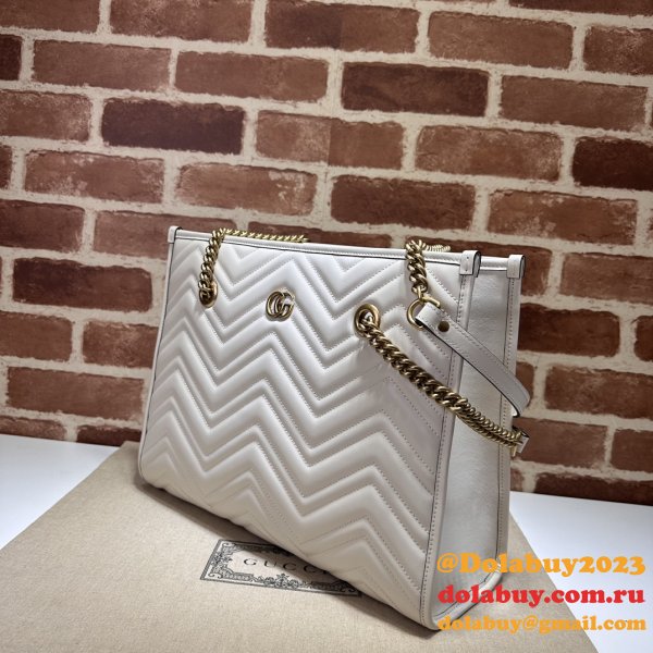 Tote GG Marmont White/Black 779724 Gucci Replica Bag