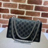 The highest quality Gucci Dionysus GG Supreme Shoulder Bag 400249 Black