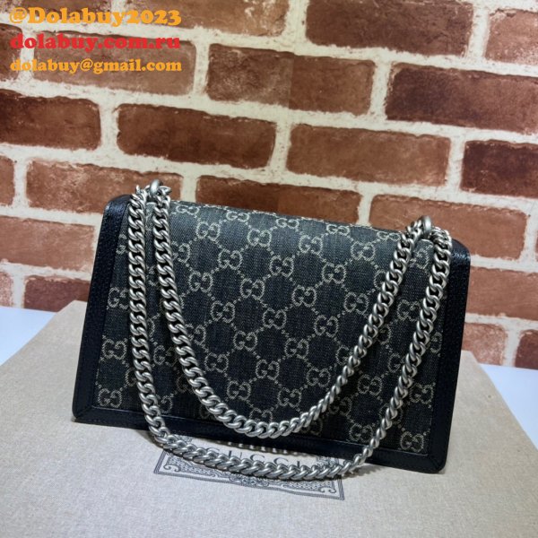 The highest quality Gucci Dionysus GG Supreme Shoulder Bag 400249 Black