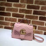 Cheap 547260 Gucci Chevron Leather GG Marmont Mini Top Handle