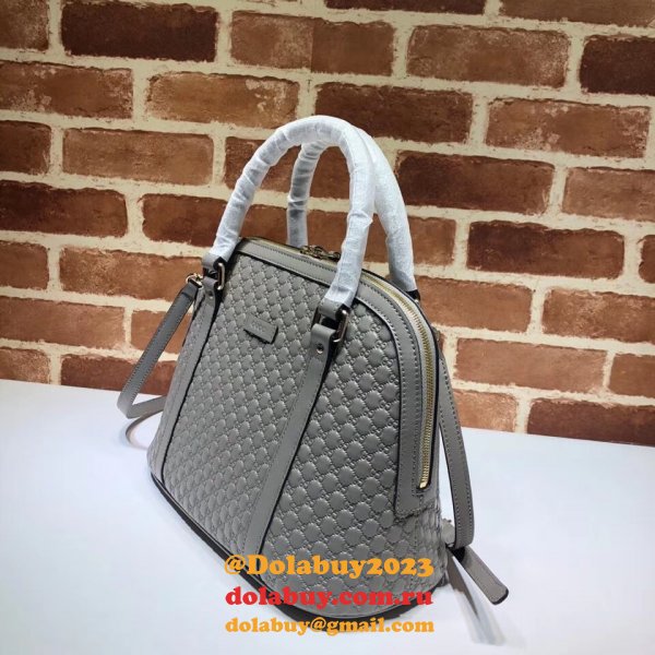 7 Star Gucci Top Quality Leather Convertible Micro GG Dome 449663 Bag