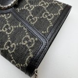 7 Star Gucci Replica 401231 Leather Dionysus Mini Chain Black Bag