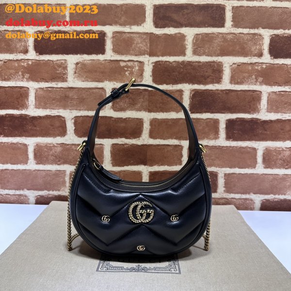 Copy GG Marmont Half-moon-shaped 770983 Perfect Knockoff Bag