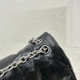 Top Quality Best Balenciaga Le Monaco Wax Leather Chain Bag