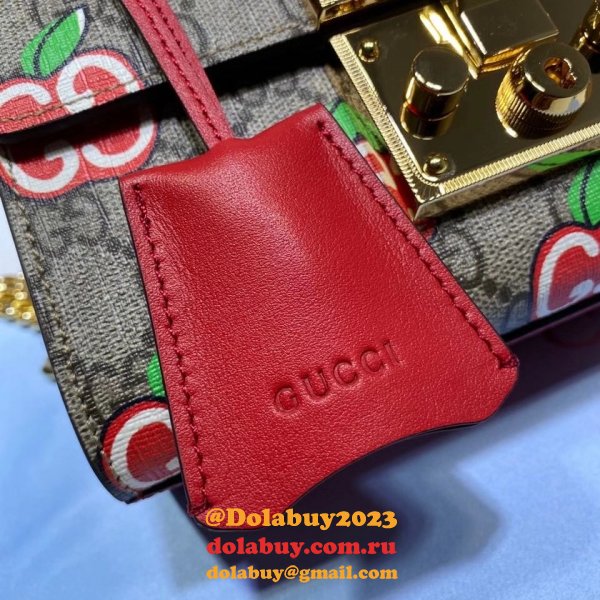 Gucci Replica GG Supreme Padlock Small Shoulder 409487 Bag