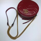 Top Quality 550154 Gucci GG Marmont mini round shoulder bag