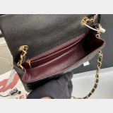 Top Quality CC Caviar Leather Flap Bag 1116 20CM