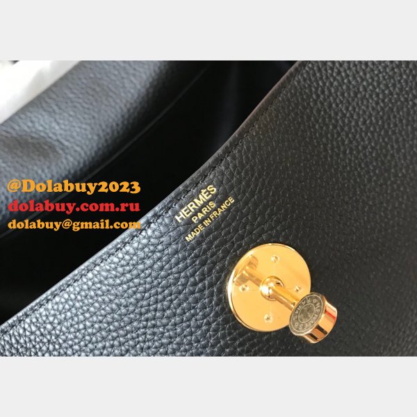 Replica Hermes Lindy 26cm Black Bags Sale Outlet Online