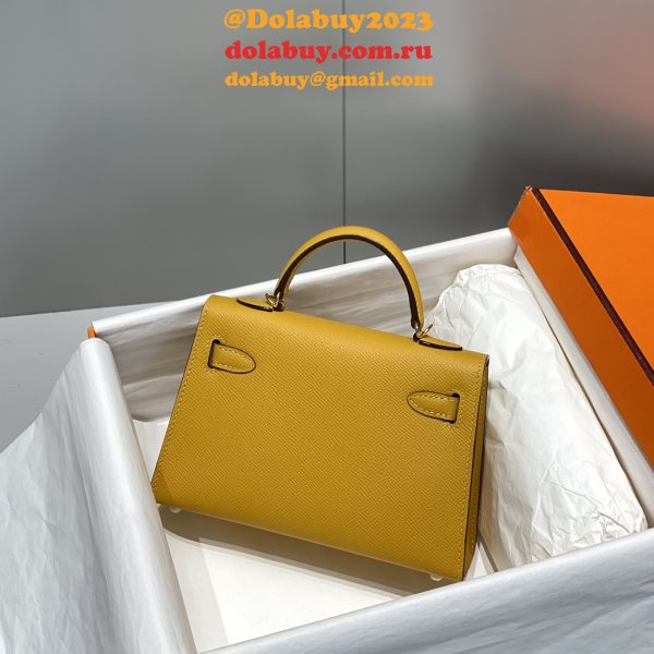 Buy Designer Best Replica Hermes Kelly 19CM Mini Bags Online