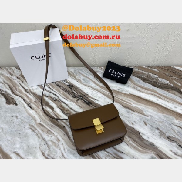 Cheap Celine Designer Teen Classic Box Brown Bag