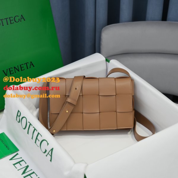 Top Quality Bottega Veneta Cassette Lambskin Crossbody Bag