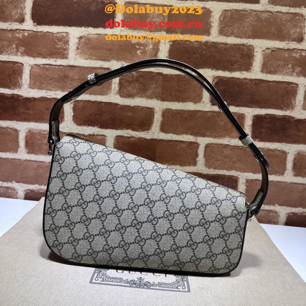 Perfect Gucci Replica Horsebit 764155 7 Star 1955 Shoulder Beige Bag