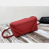 Celine cheap nano belt red bag in grained calfskin