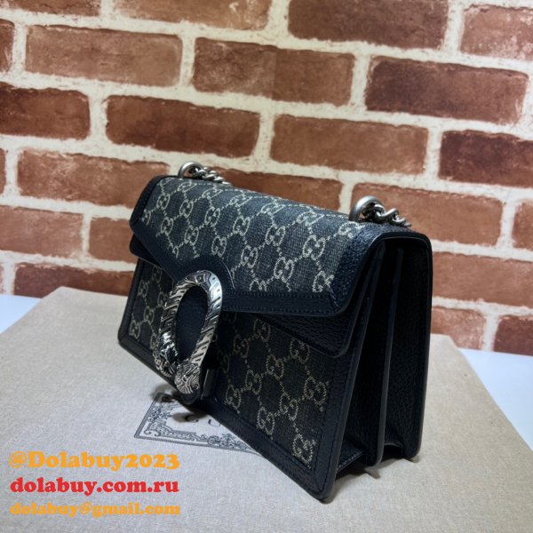 The highest quality Gucci Dionysus GG Supreme Shoulder Bag 400249 Black