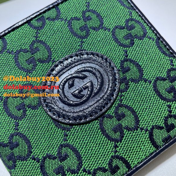 Rose/Blue Gucci Replica GG Multicolor wallet in multicolor canvas