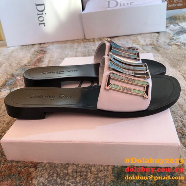 Wholesale Luxury DIOR FALT SLIPPER Top Quality