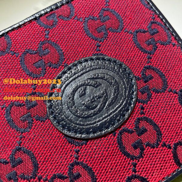 Rose/Blue Gucci Replica GG Multicolor wallet in multicolor canvas