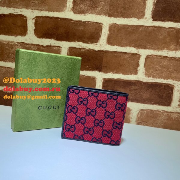 Rose/Blue Gucci Replica GG Multicolor wallet in multicolor canvas