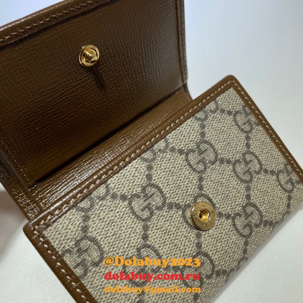 Gucci Fashion Knockoff GG Supreme 644462 Horsebit 1955 wallet