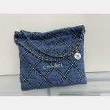 Top Quality CHANEL 22 denim bag AS3260