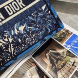 Christian Dior 7 Star Book Tote Oblique Termurah Replica Blue Bag