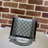 Gucci Fake 421970 GG Supreme Dionysus Mini Bag With dark blue Leather For Sale