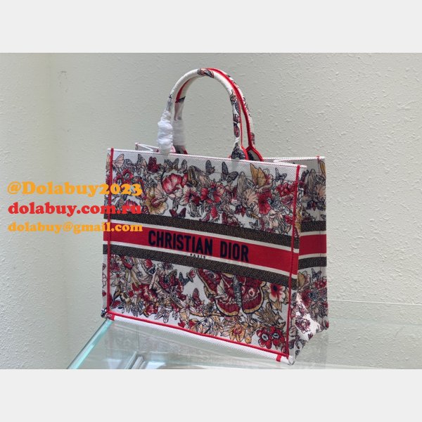 Best Replica Handbag 2022 Dior Designer Book Totes Red for Cheap