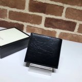 7 Star Gucci Replica Black Leather Wallet With Interlocking G575985