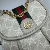 Ophidia Gucci Backpack Ebony Supreme #795221 Replica Handbag