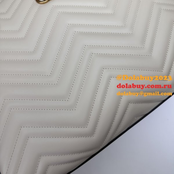 Tote GG Marmont White/Black 779724 Gucci Replica Bag