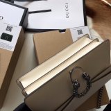 Wholesale Replica Gucci 400249 Dionysus GG Supreme Shoulder White Bag