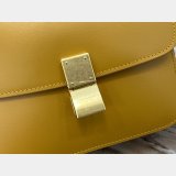 Celine Leather Teen Classic Bag in Yellow