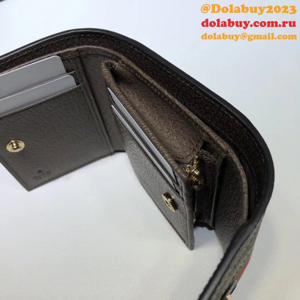 UK Gucci Replica Brown Ophidia GG 523174 wallet